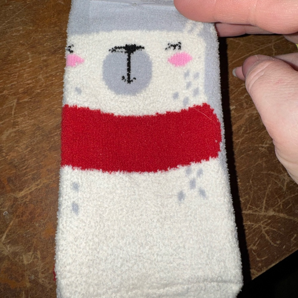 Cute Bear Fleece Socks